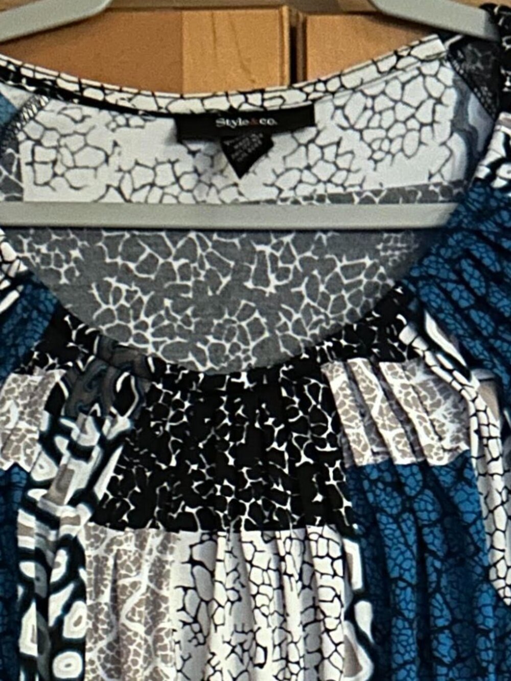 Style & Co. Patchwork Top XL - Picture 3 of 3
